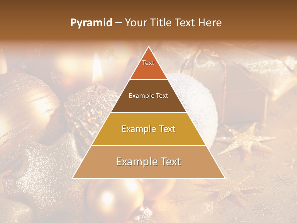 Round Bow Ornament PowerPoint Template