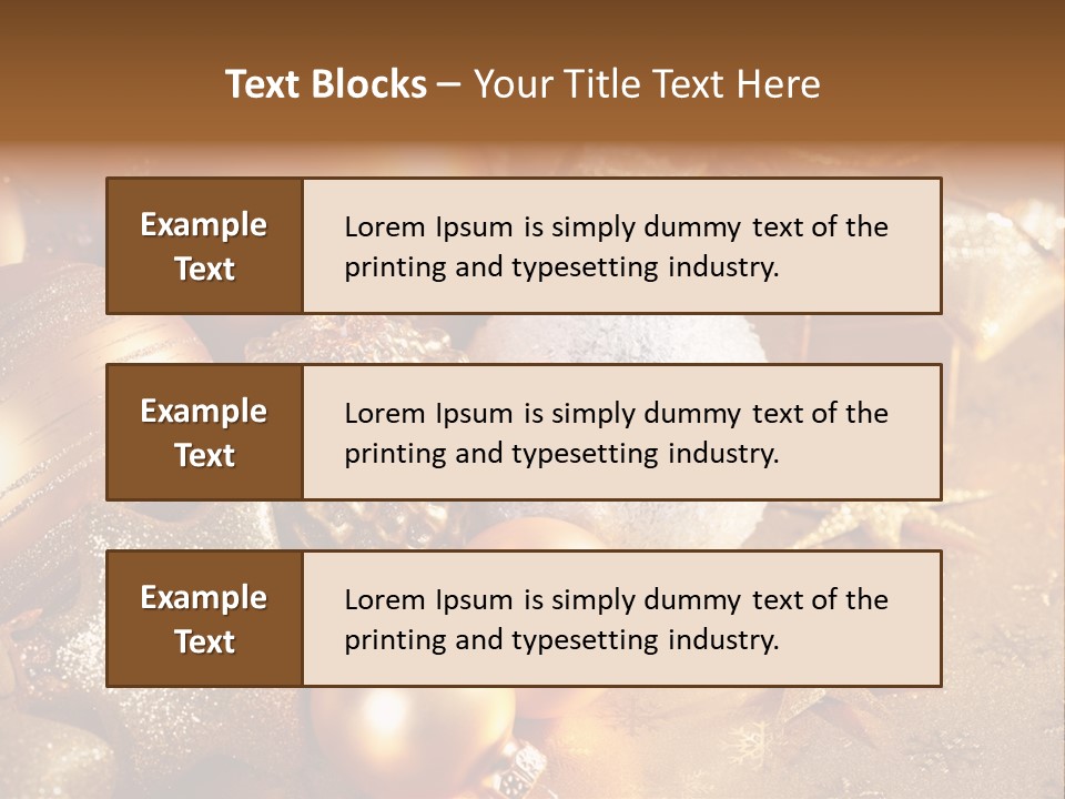 Round Bow Ornament PowerPoint Template