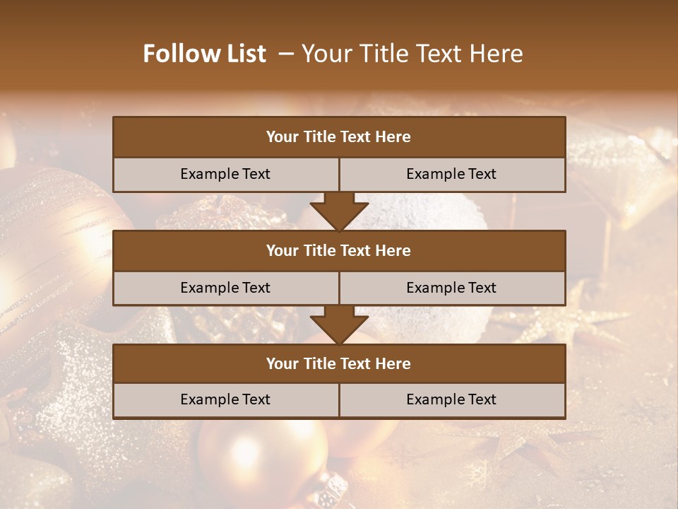 Round Bow Ornament PowerPoint Template