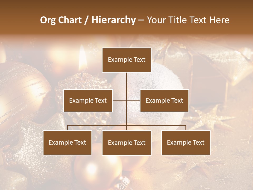 Round Bow Ornament PowerPoint Template