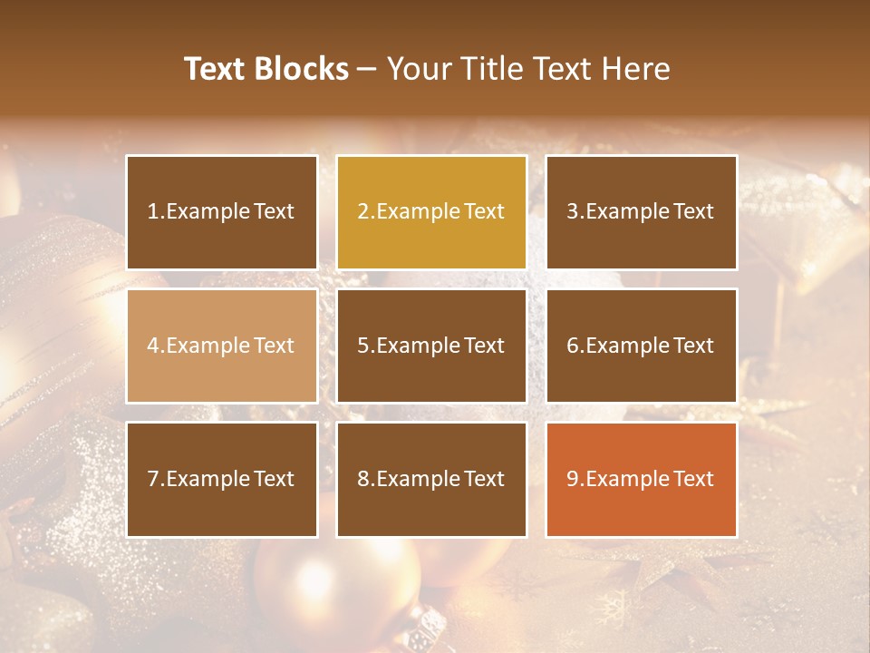 Round Bow Ornament PowerPoint Template