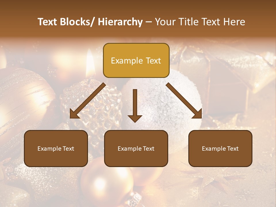 Round Bow Ornament PowerPoint Template