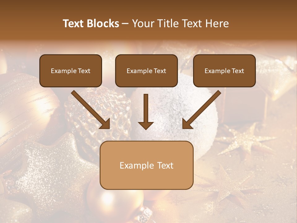 Round Bow Ornament PowerPoint Template