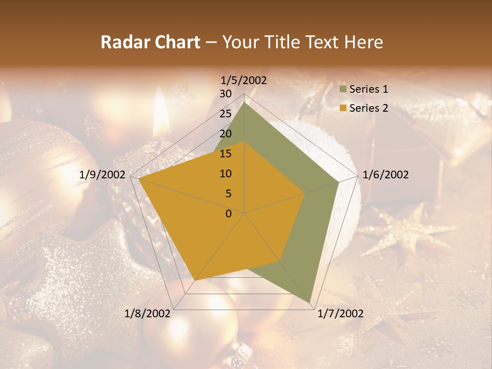 Round Bow Ornament PowerPoint Template