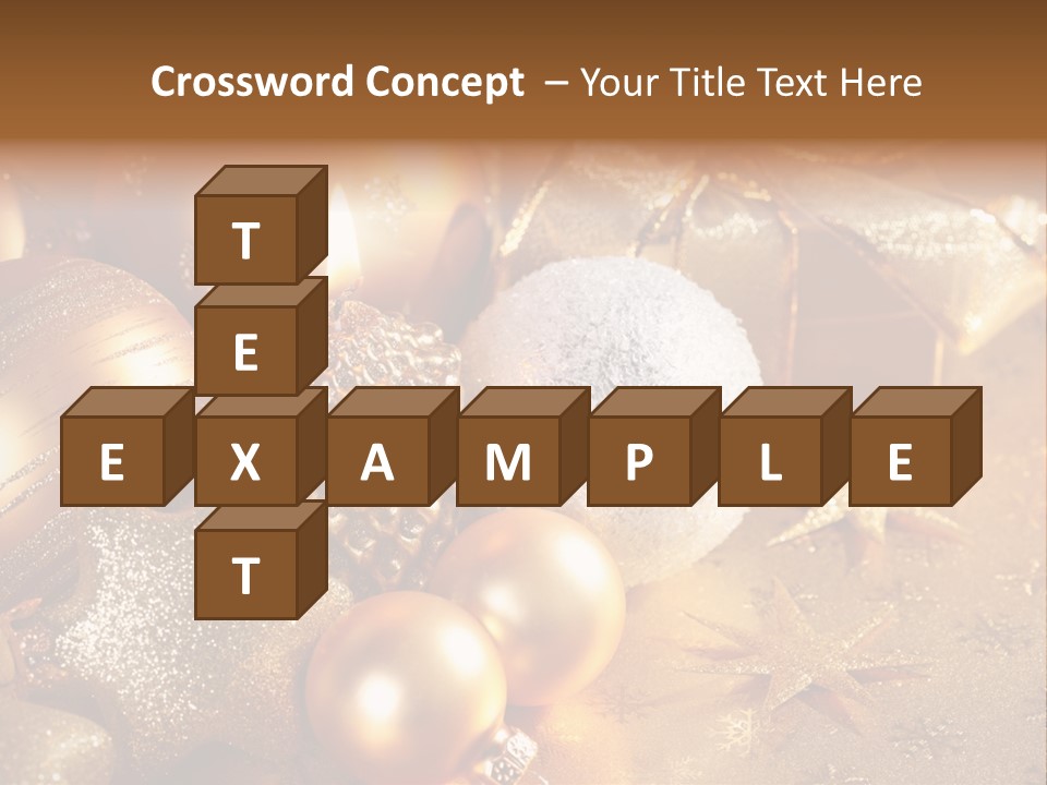 Round Bow Ornament PowerPoint Template