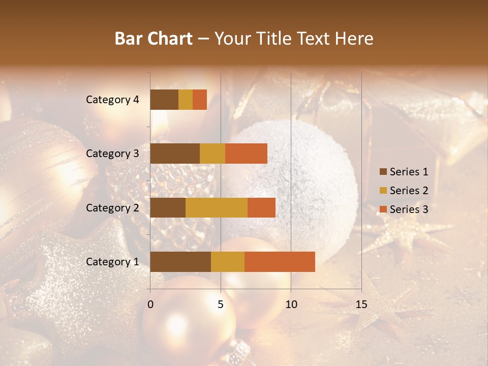 Round Bow Ornament PowerPoint Template