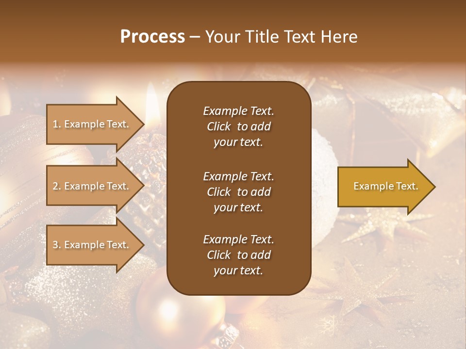 Round Bow Ornament PowerPoint Template