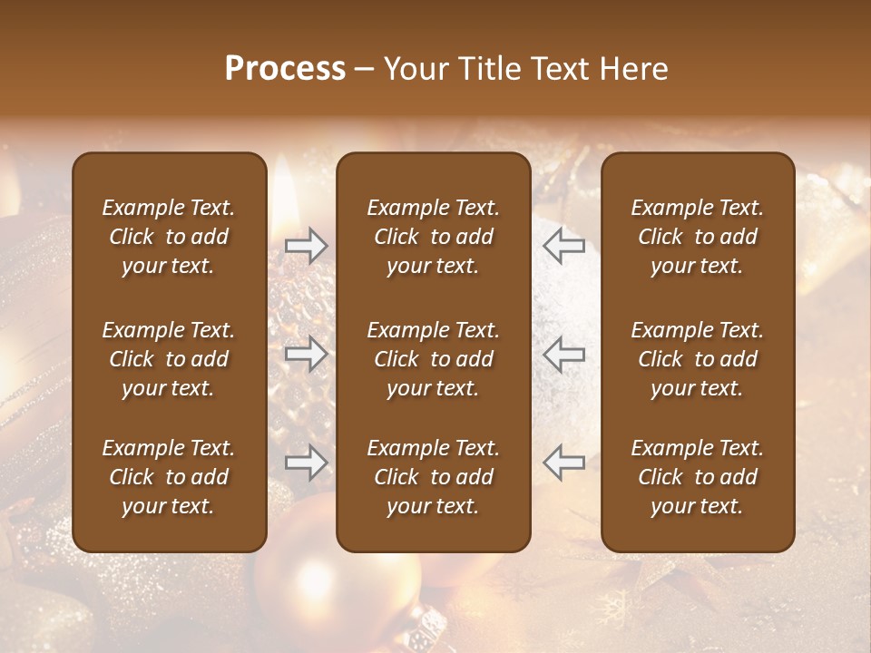 Round Bow Ornament PowerPoint Template