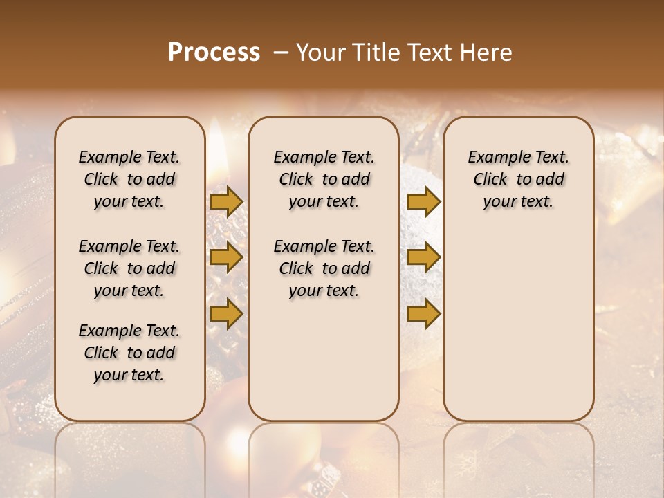 Round Bow Ornament PowerPoint Template