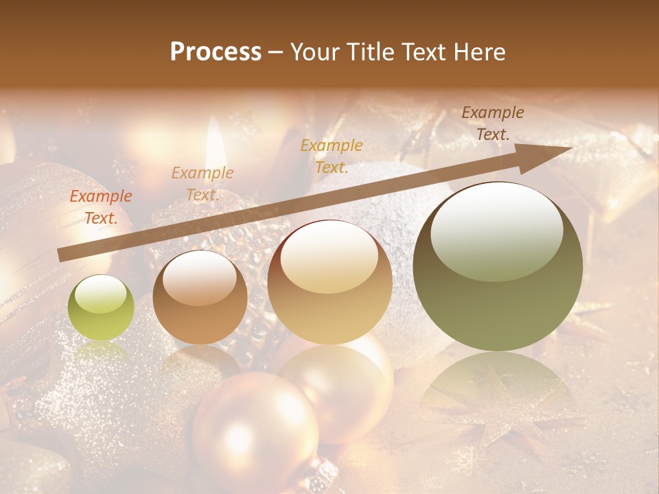 Round Bow Ornament PowerPoint Template