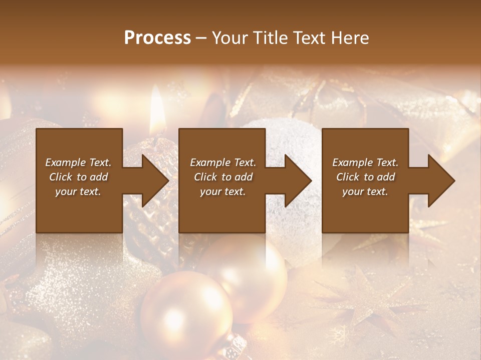 Round Bow Ornament PowerPoint Template