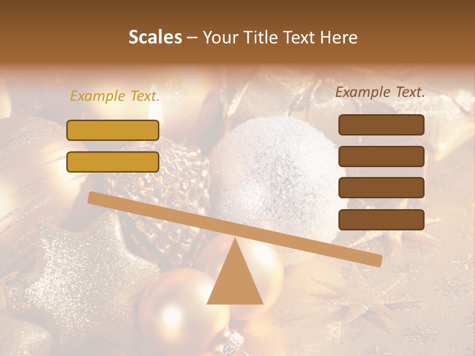 Round Bow Ornament PowerPoint Template