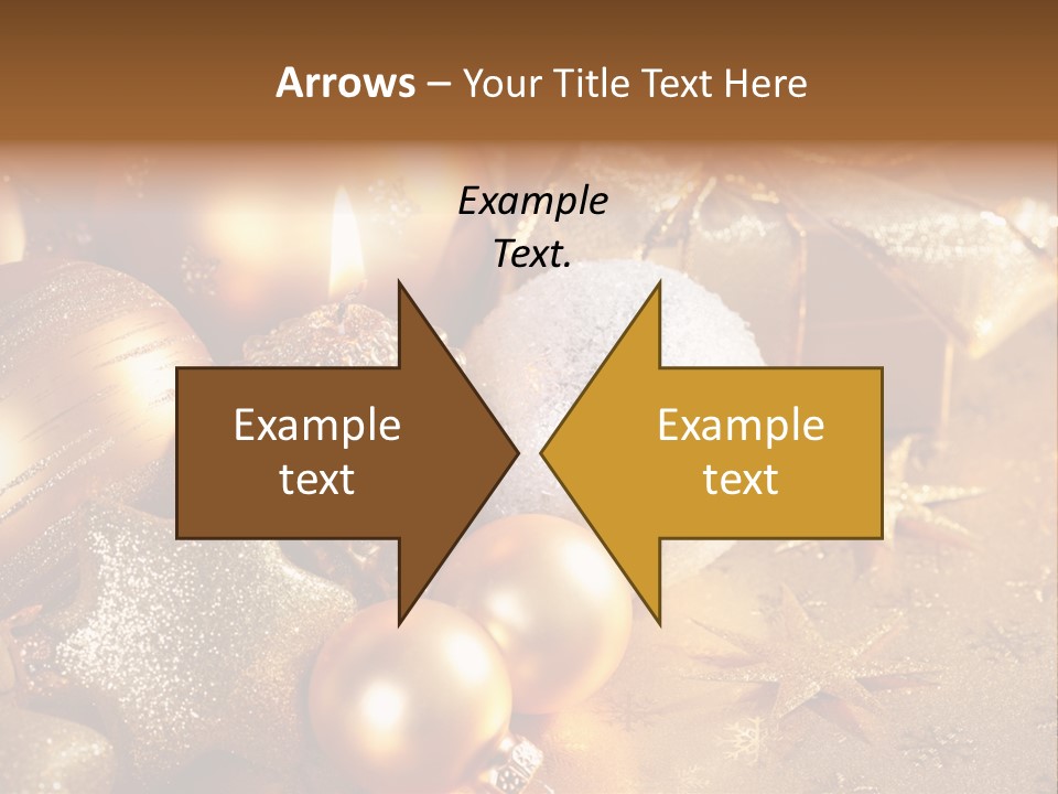 Round Bow Ornament PowerPoint Template