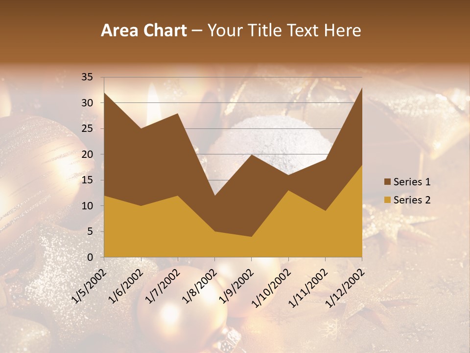 Round Bow Ornament PowerPoint Template