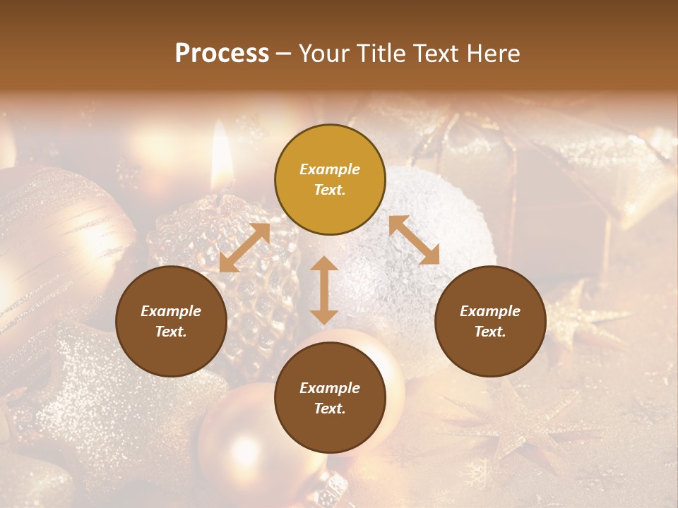 Round Bow Ornament PowerPoint Template