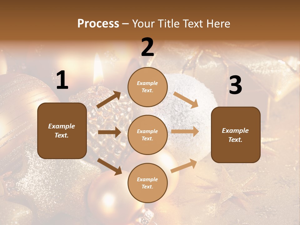 Round Bow Ornament PowerPoint Template