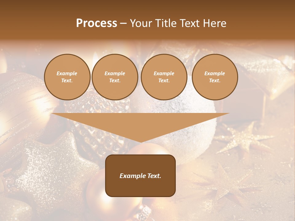 Round Bow Ornament PowerPoint Template