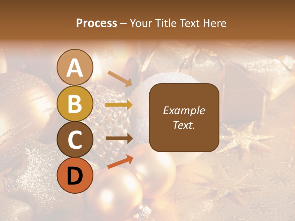 Round Bow Ornament PowerPoint Template