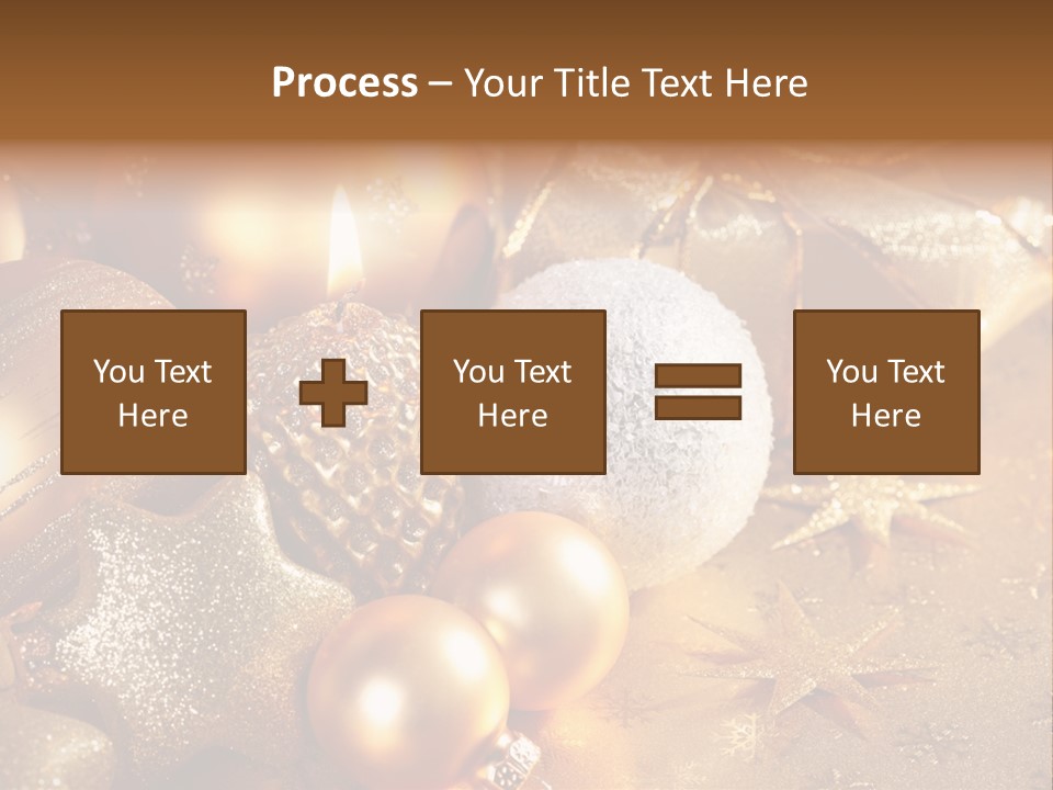 Round Bow Ornament PowerPoint Template