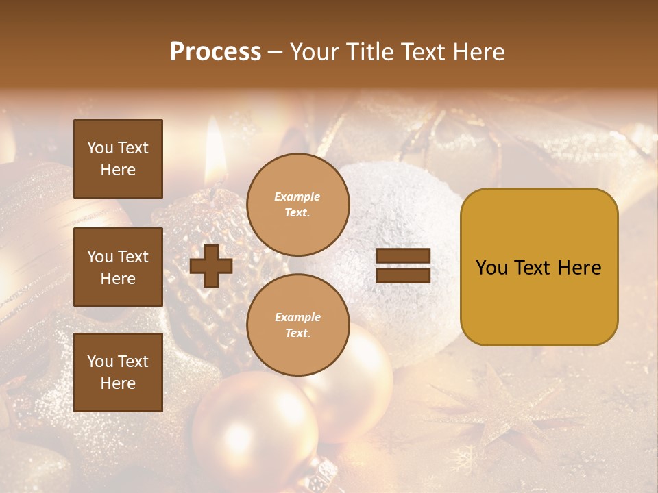 Round Bow Ornament PowerPoint Template