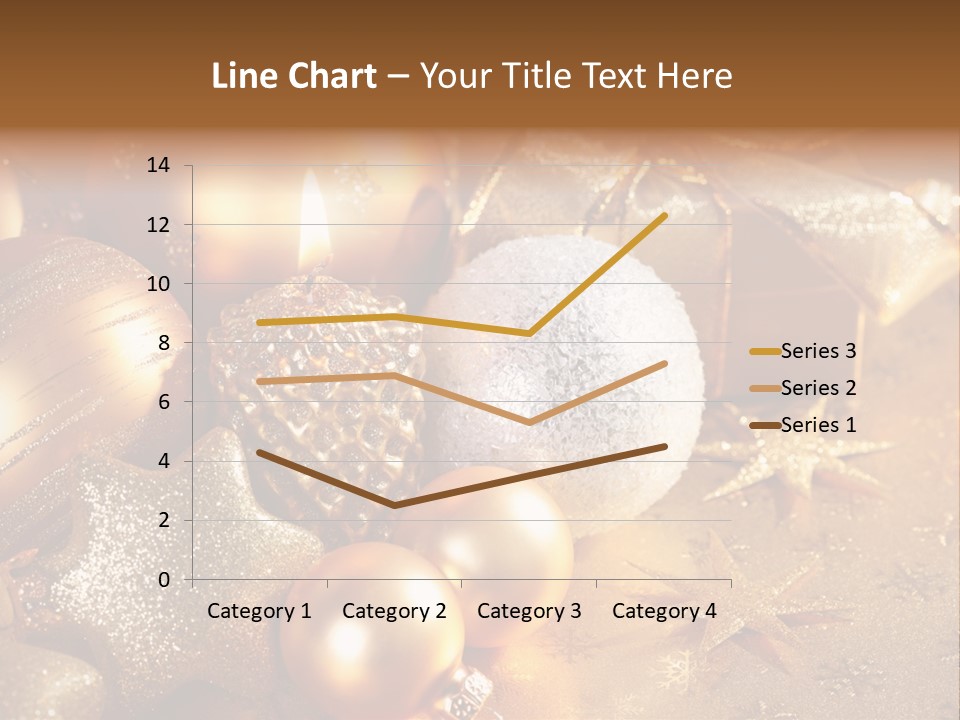 Round Bow Ornament PowerPoint Template