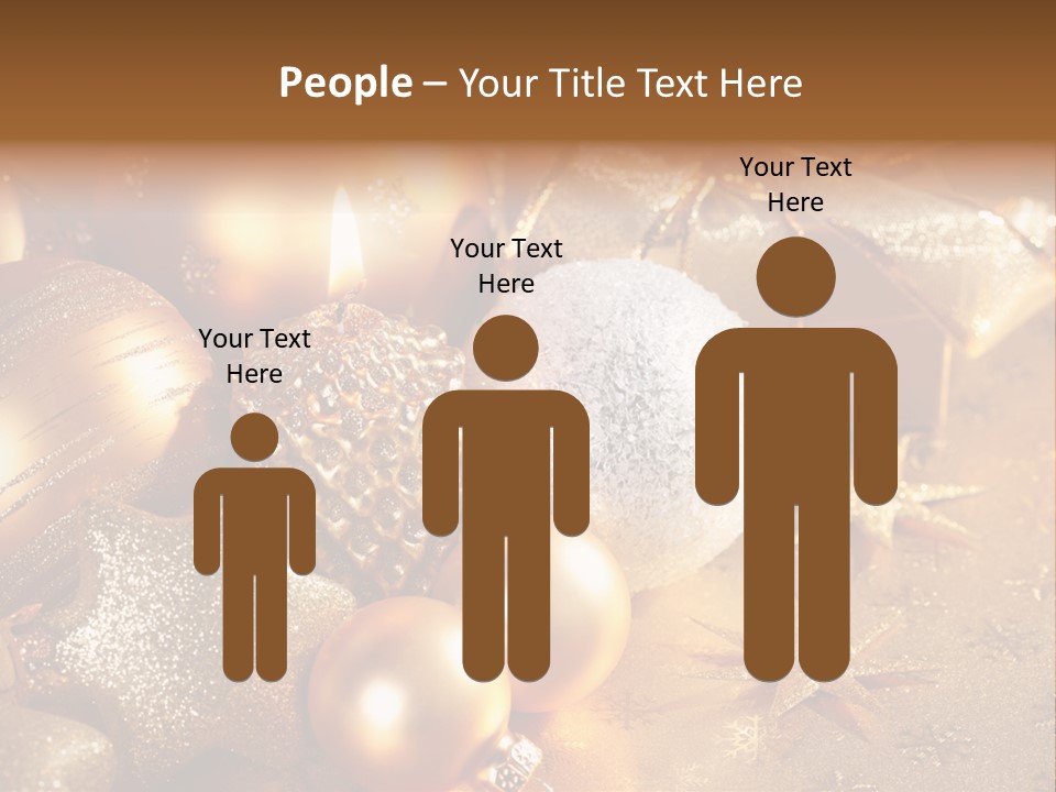 Round Bow Ornament PowerPoint Template