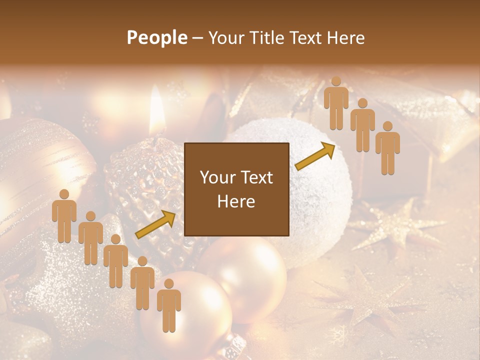 Round Bow Ornament PowerPoint Template