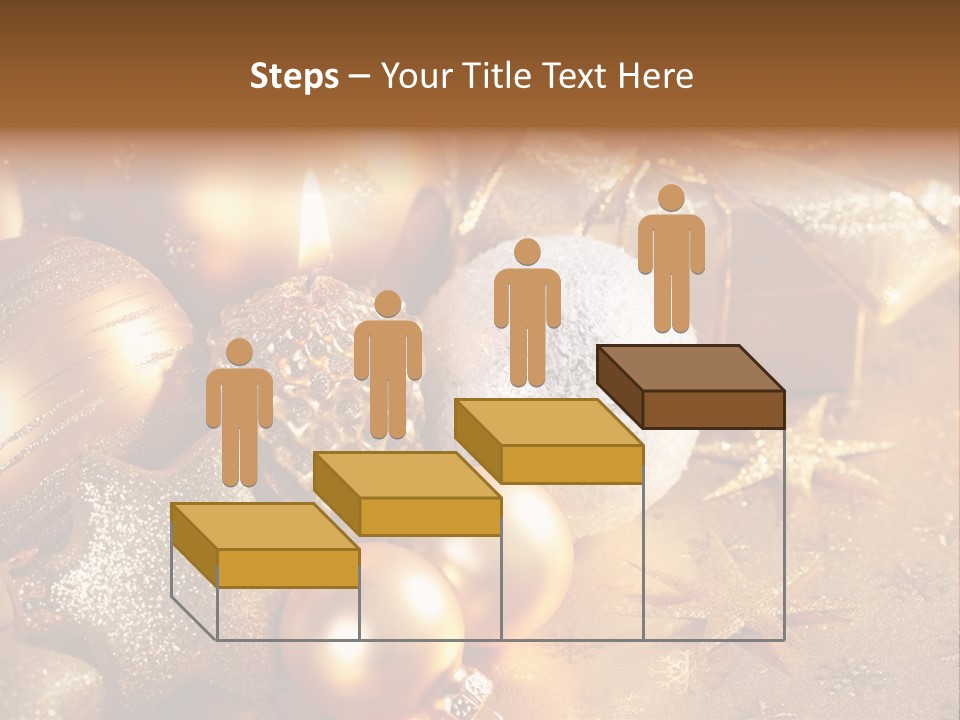 Round Bow Ornament PowerPoint Template