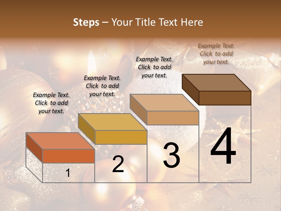 Round Bow Ornament PowerPoint Template