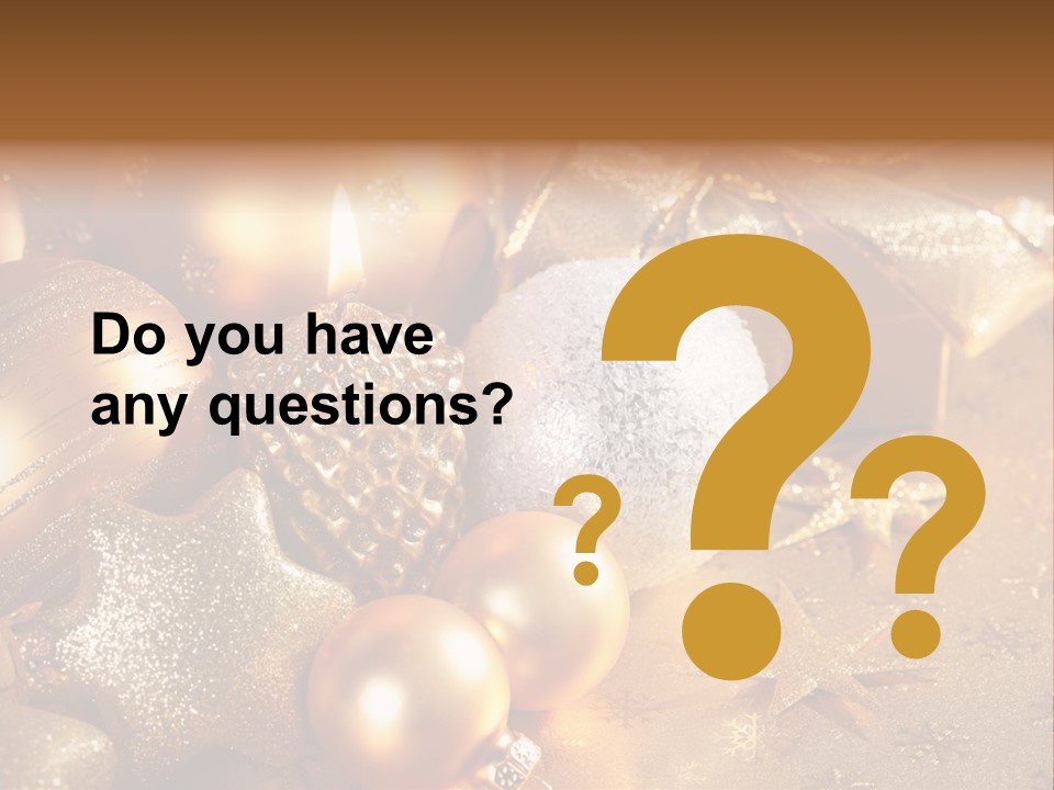 Round Bow Ornament PowerPoint Template