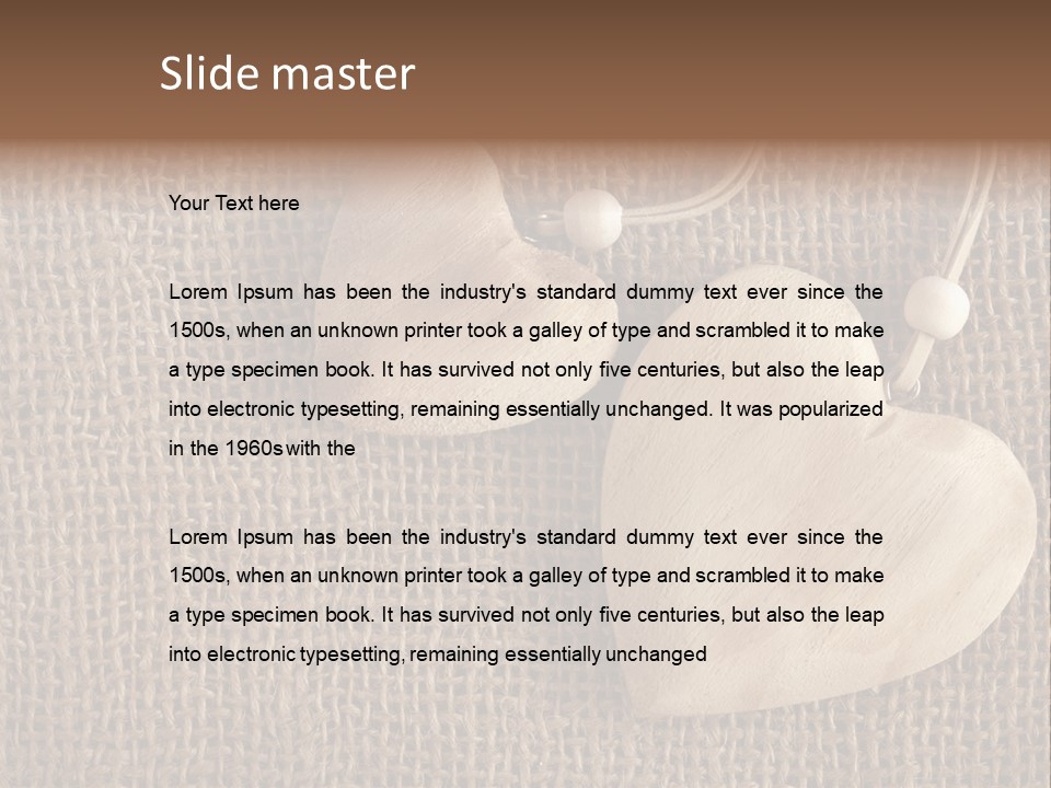 Textured Brown Day PowerPoint Template