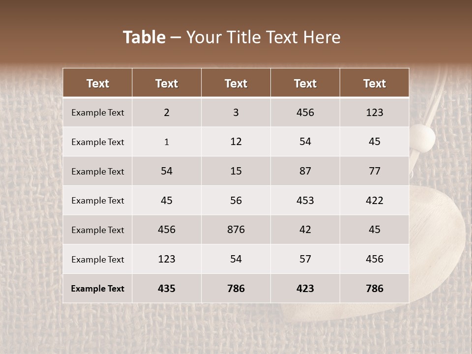 Textured Brown Day PowerPoint Template
