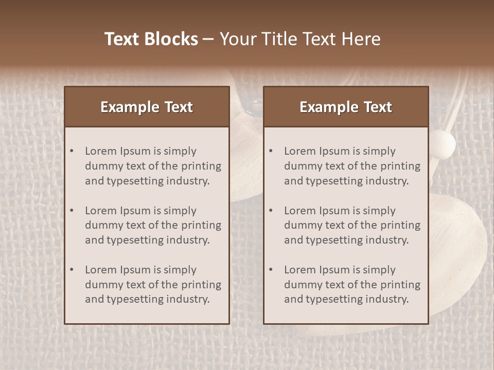 Textured Brown Day PowerPoint Template