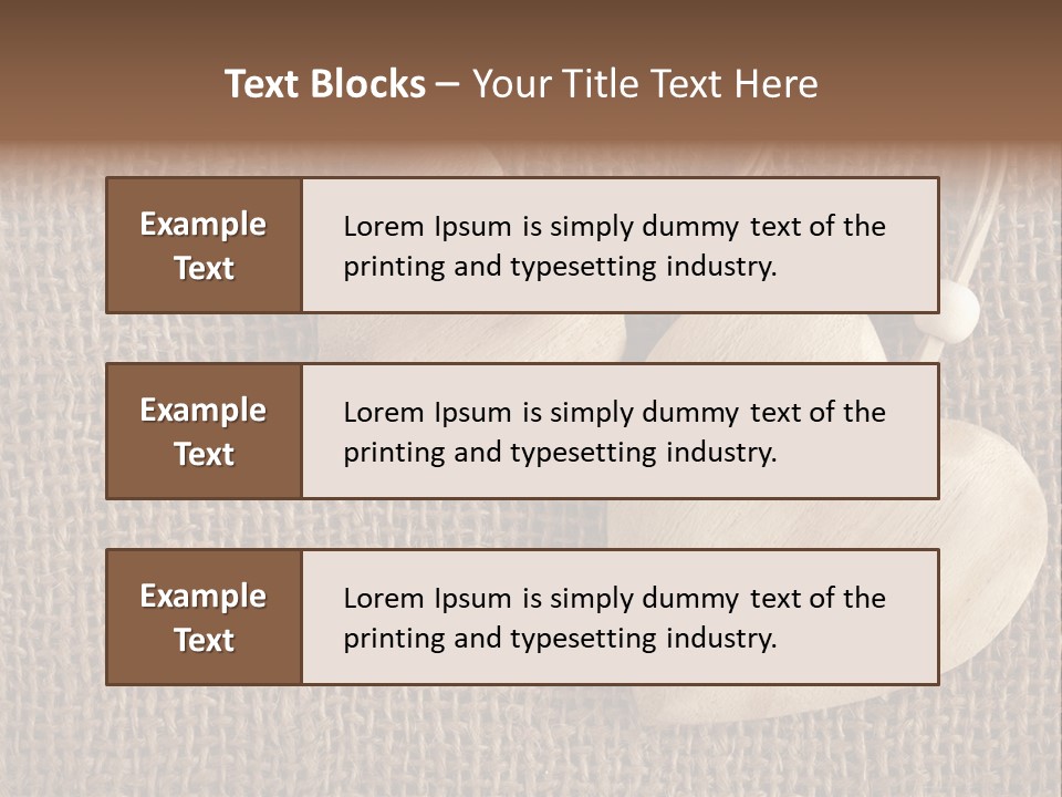 Textured Brown Day PowerPoint Template