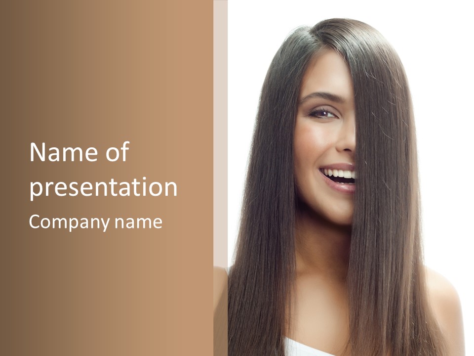 Skin Lady Young PowerPoint Template