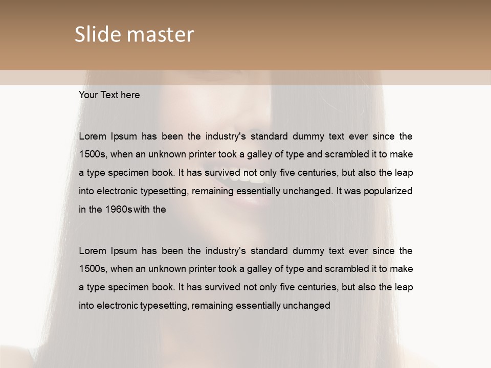 Skin Lady Young PowerPoint Template