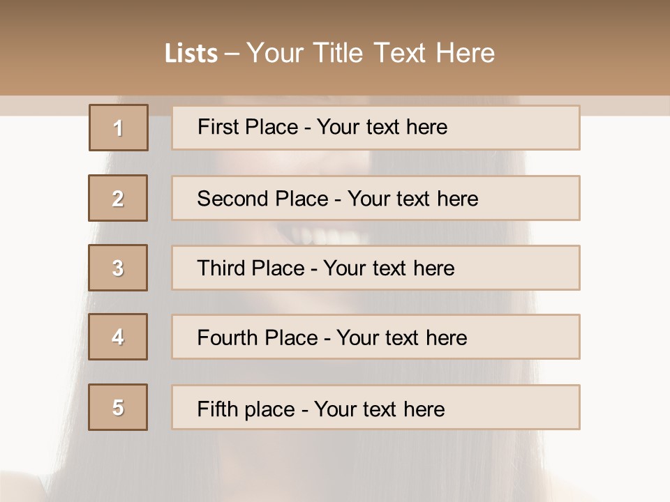 Skin Lady Young PowerPoint Template