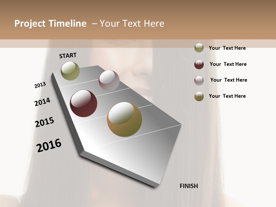 Skin Lady Young PowerPoint Template