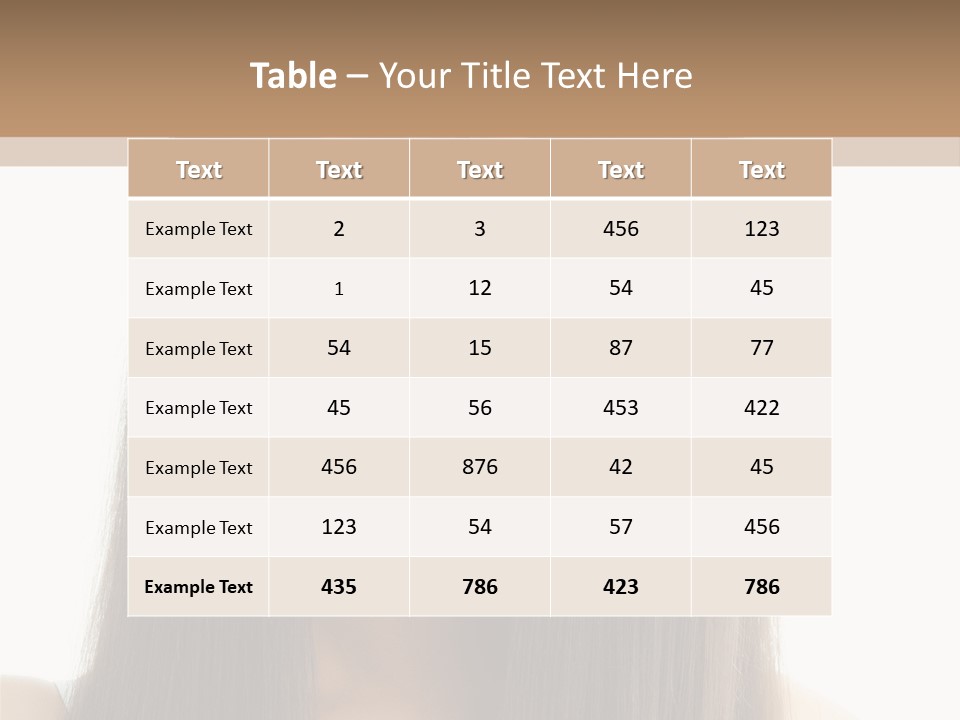 Skin Lady Young PowerPoint Template