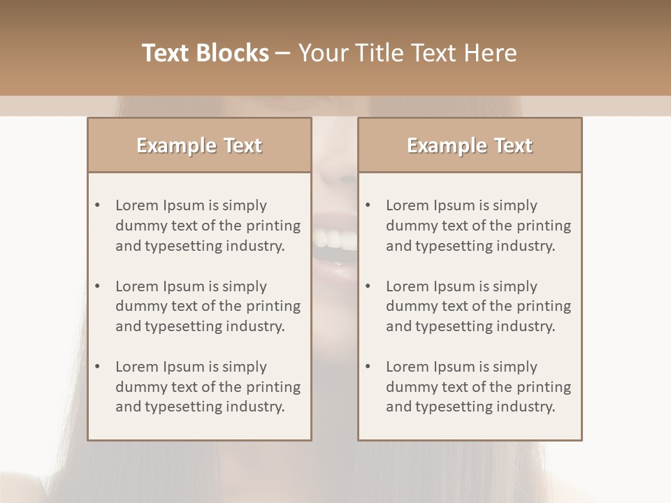 Skin Lady Young PowerPoint Template