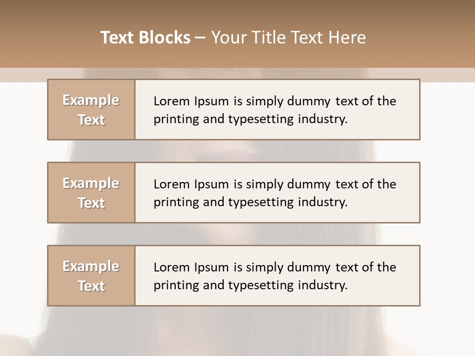 Skin Lady Young PowerPoint Template