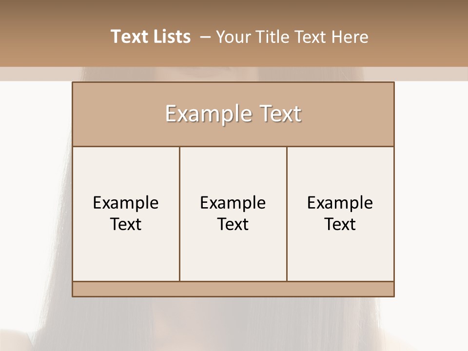 Skin Lady Young PowerPoint Template