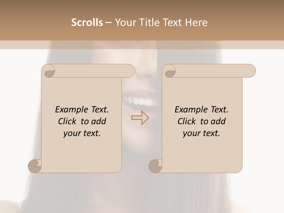 Skin Lady Young PowerPoint Template