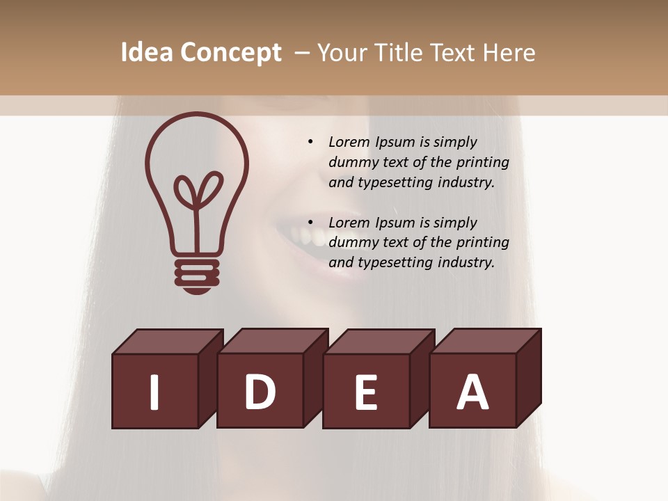 Skin Lady Young PowerPoint Template