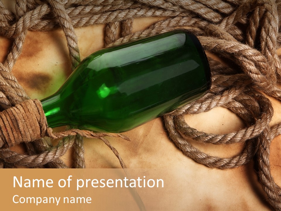 Wood Parchment Drink PowerPoint Template