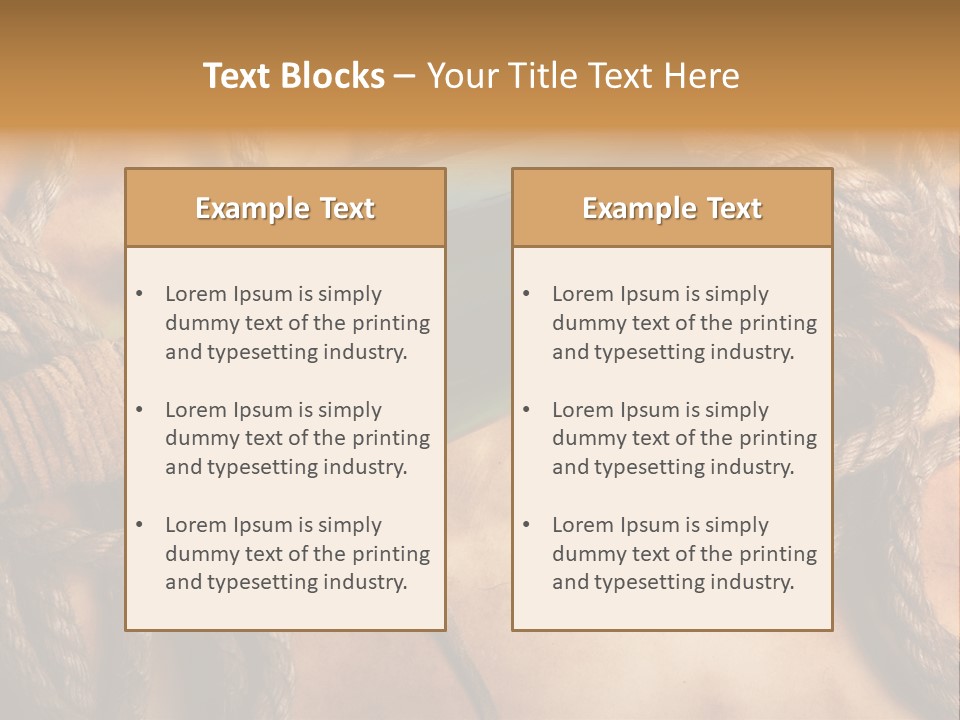 Wood Parchment Drink PowerPoint Template