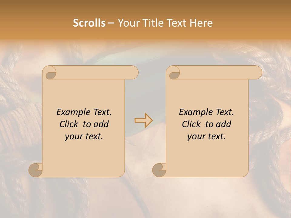 Wood Parchment Drink PowerPoint Template