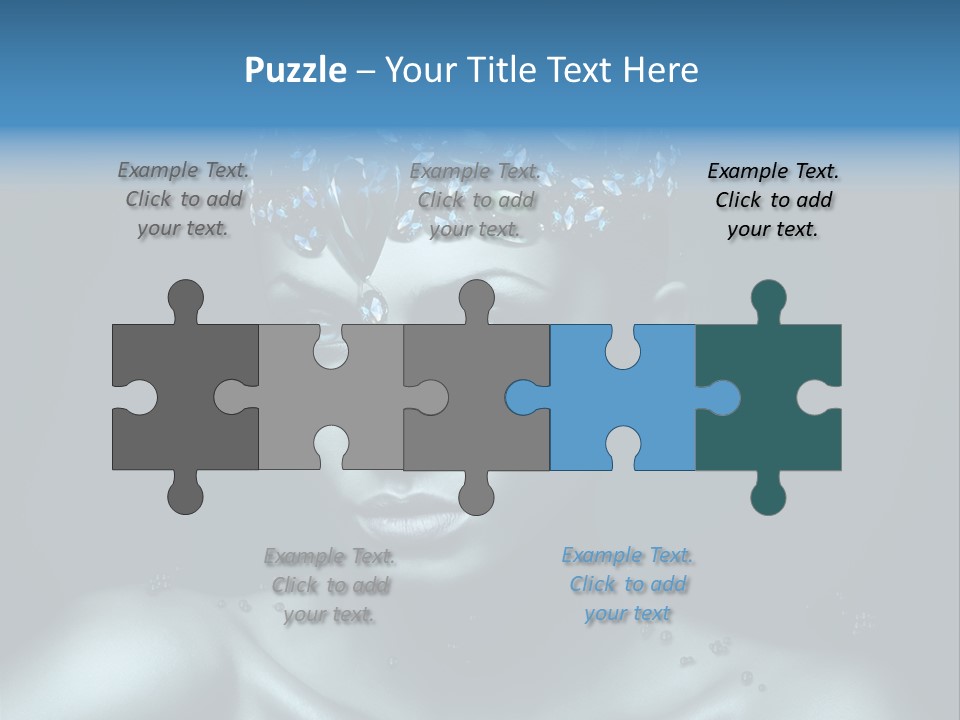 Make Up Human Portrait PowerPoint Template