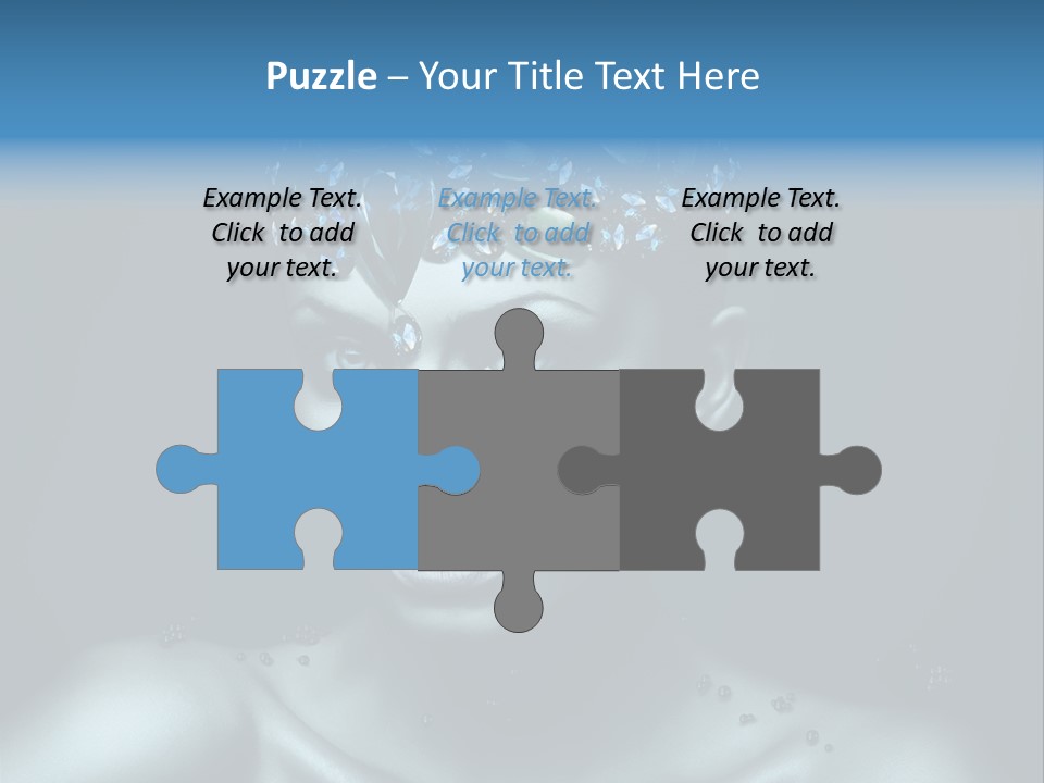 Make Up Human Portrait PowerPoint Template