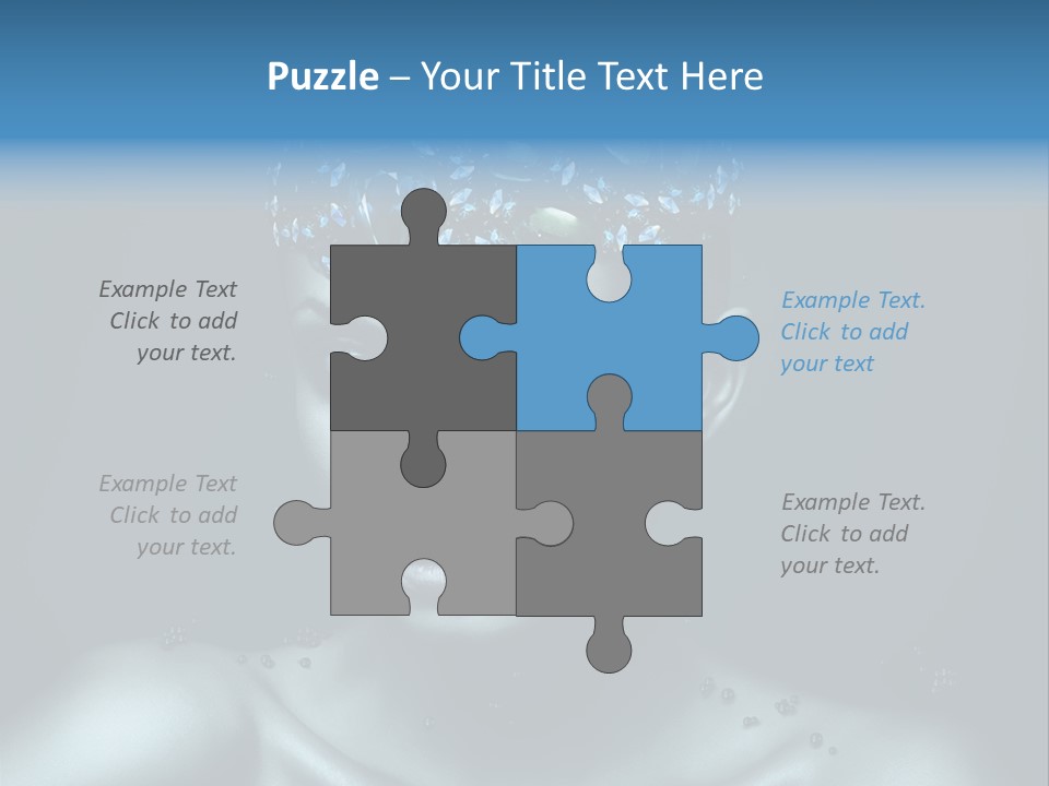 Make Up Human Portrait PowerPoint Template